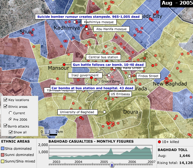 Baghdad: Mapping the violence