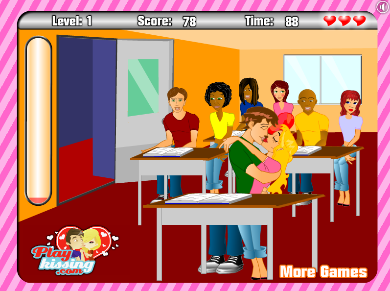First Classroom Kissing