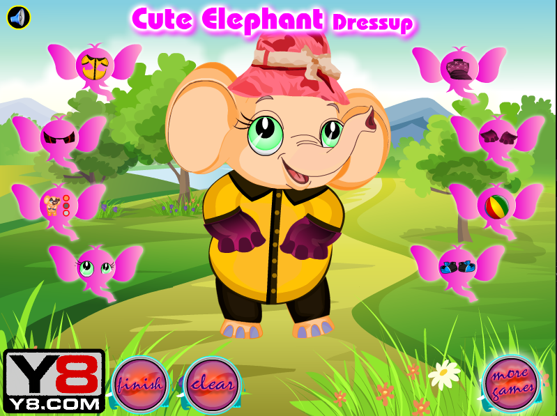 Cute Elephant Dressup