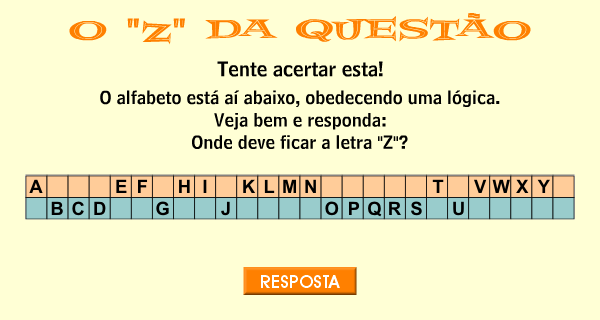O "Z" da questão