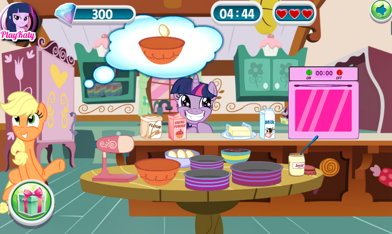 My Little Pony Cooking Cake