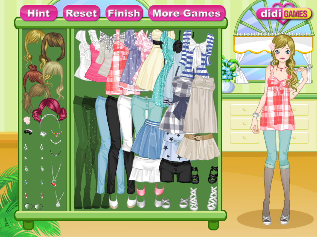 Pretty Neighborhood Dress Up Game