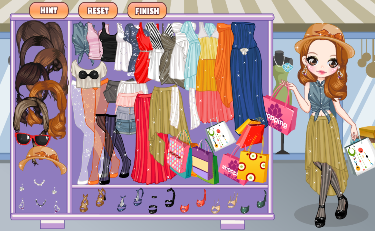 Shopping Girl Dress Up Game