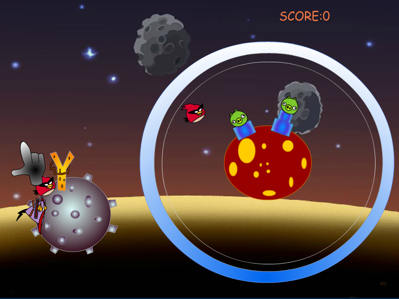 Flash Project 2:Angry Bird Space