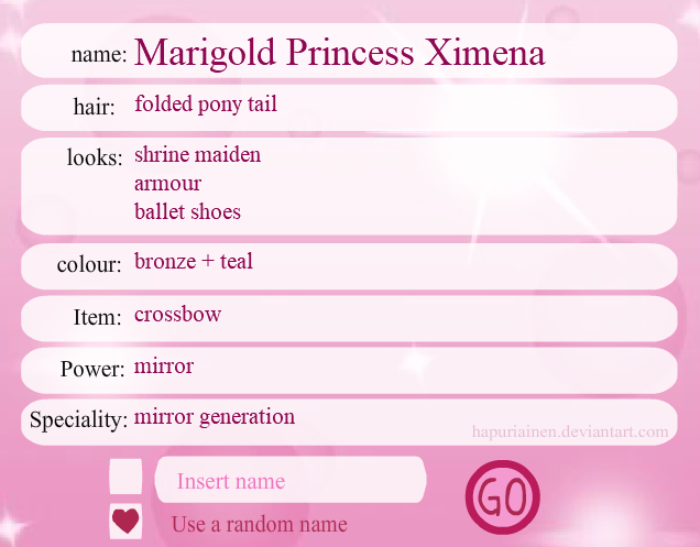 Magical Girl Description Generator