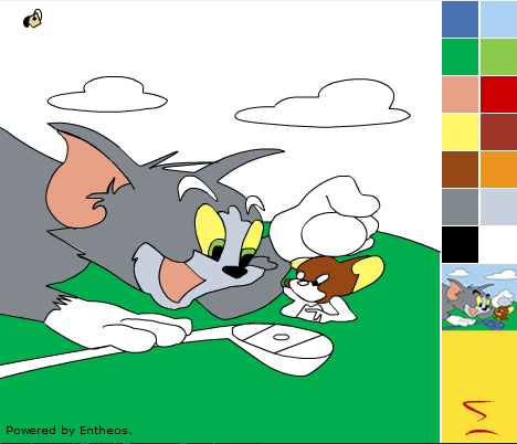 Tom and Jerry coloring Painting game