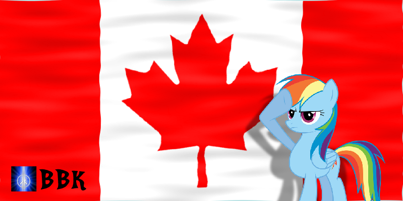 Rainbow Dash salutes Canada