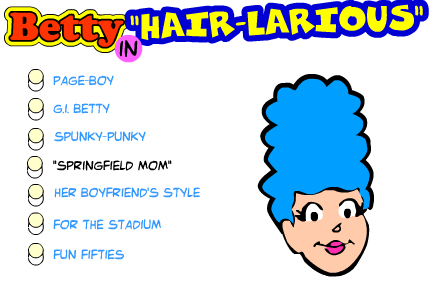 Betty in "Hair-Larious"