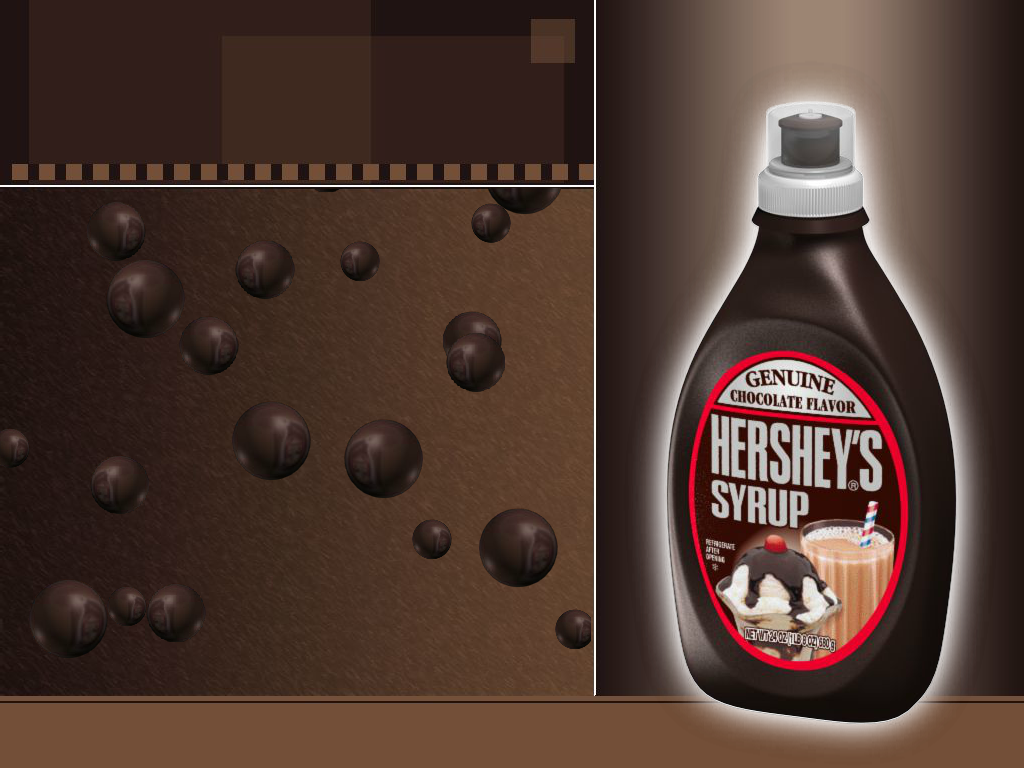 Hershey's Syrup 3D Screensaver