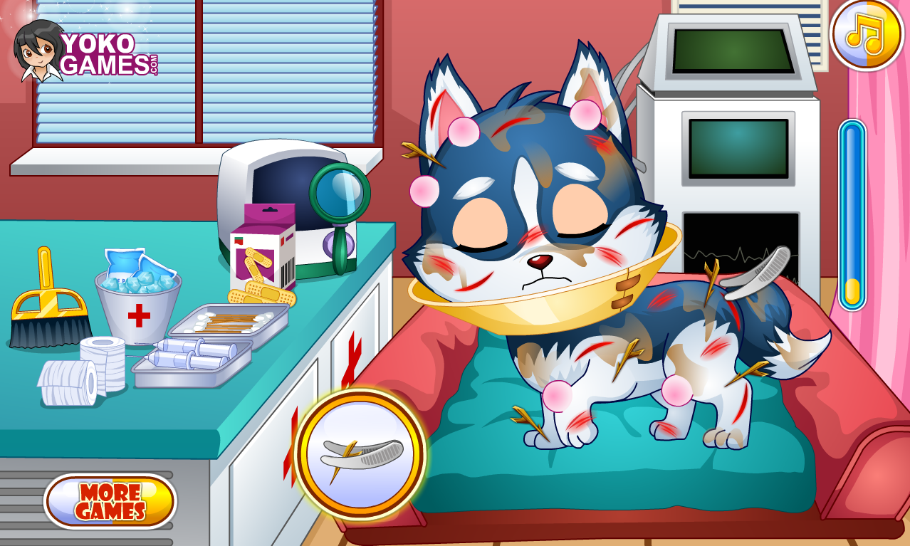 Baby Puppy Doctor Game