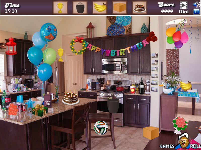 Birthday Bash: Hidden Objects