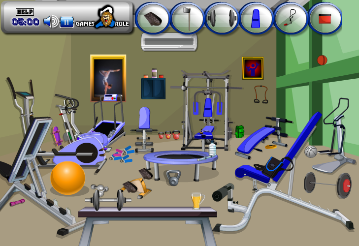 Hidden Objects: Fitness Center