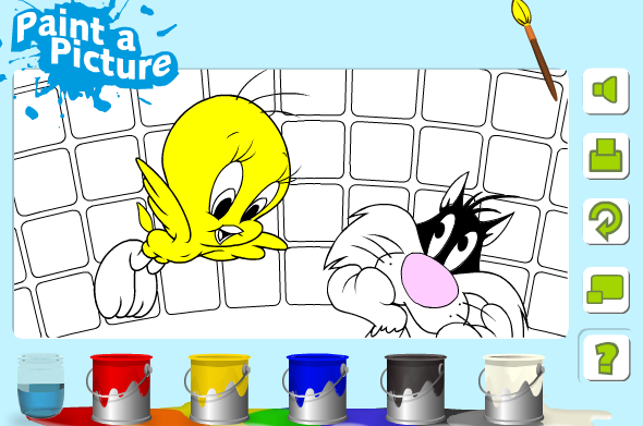 Looney Tunes Paint a Picture: Tweety and Sylvester