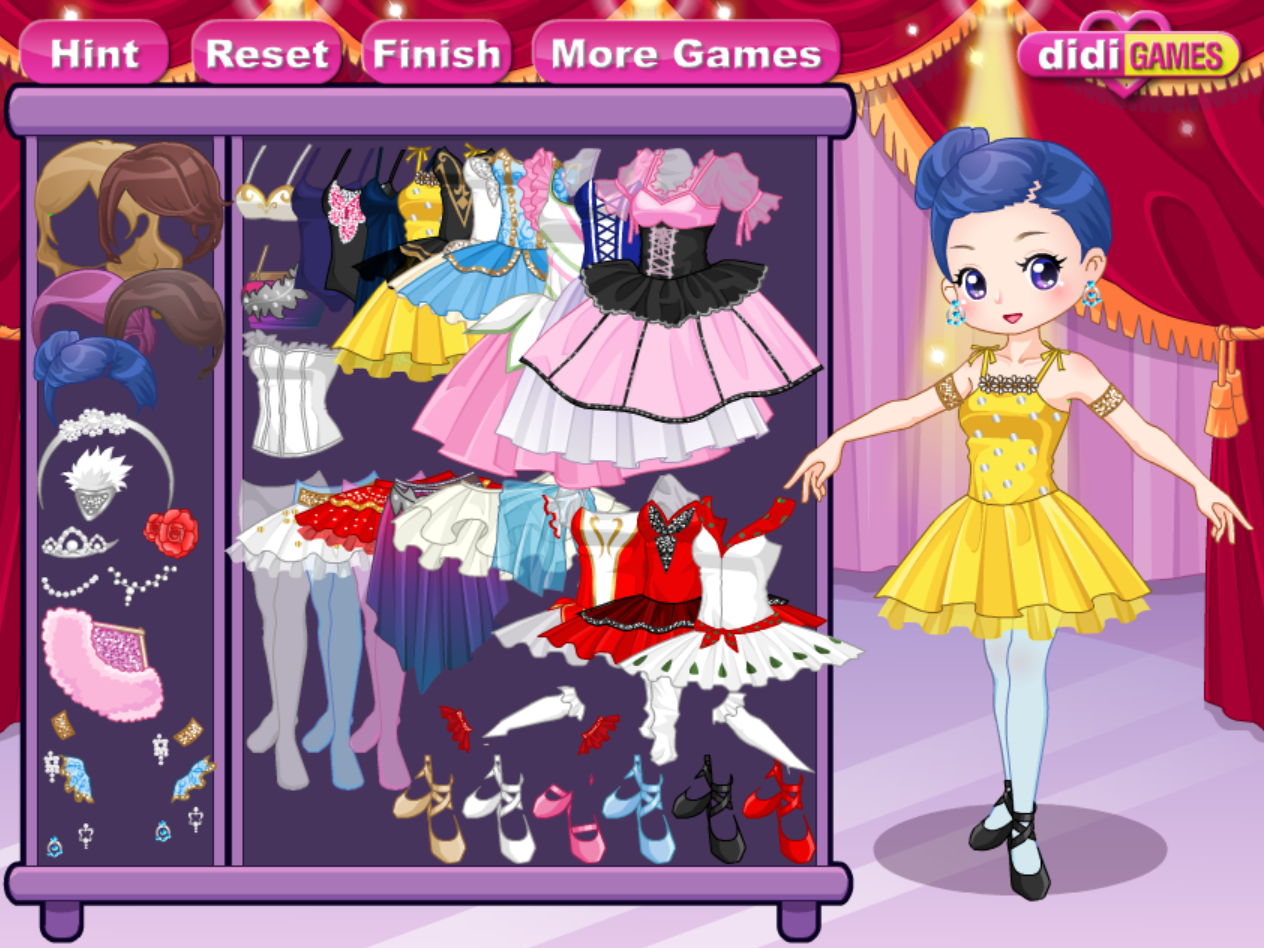 Ballerina Girl Dress Up Game