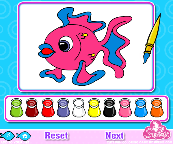 Cute Fish Coloring