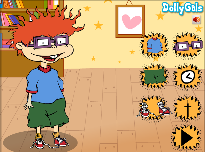 Rugrats Chuckie Dress Up Game