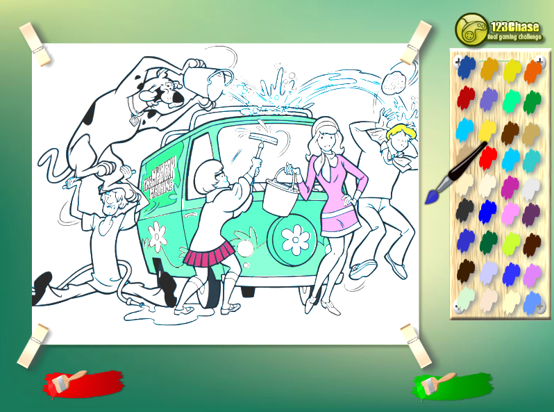 Scooby Team Kids Coloring