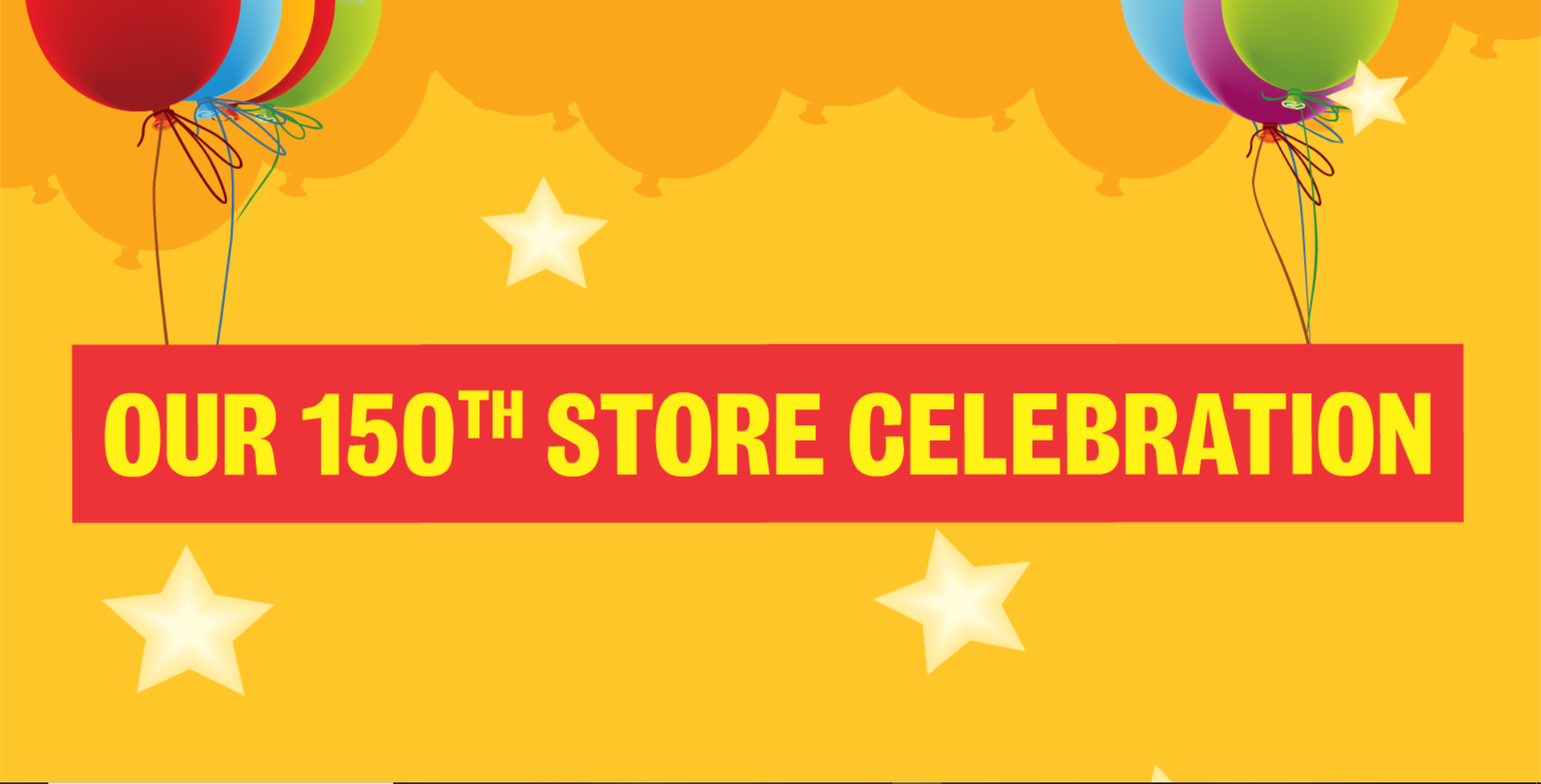 The Reject Shop "150th Store Celebration" Banner