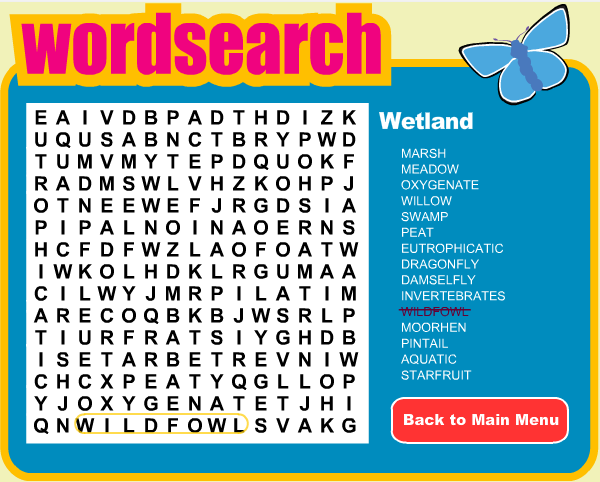 South Downs Word Search Puzzle