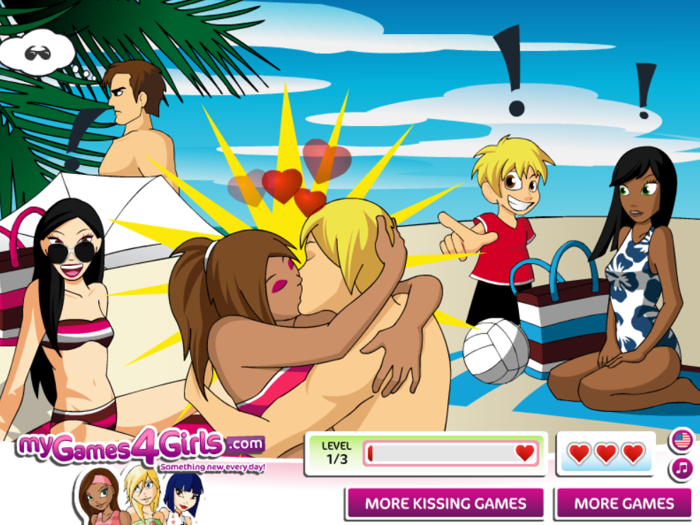 Kiss Game at the Beach