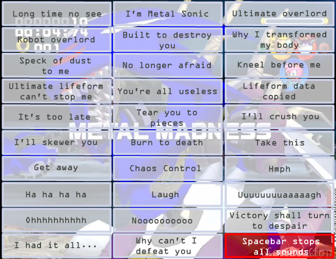 Metal Sonic Soundboard