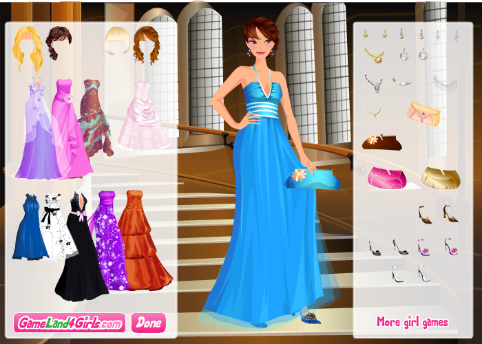 Lady Gowns Elegance Dress Up