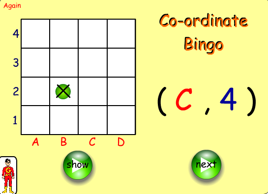 Co-ordinate Bingo