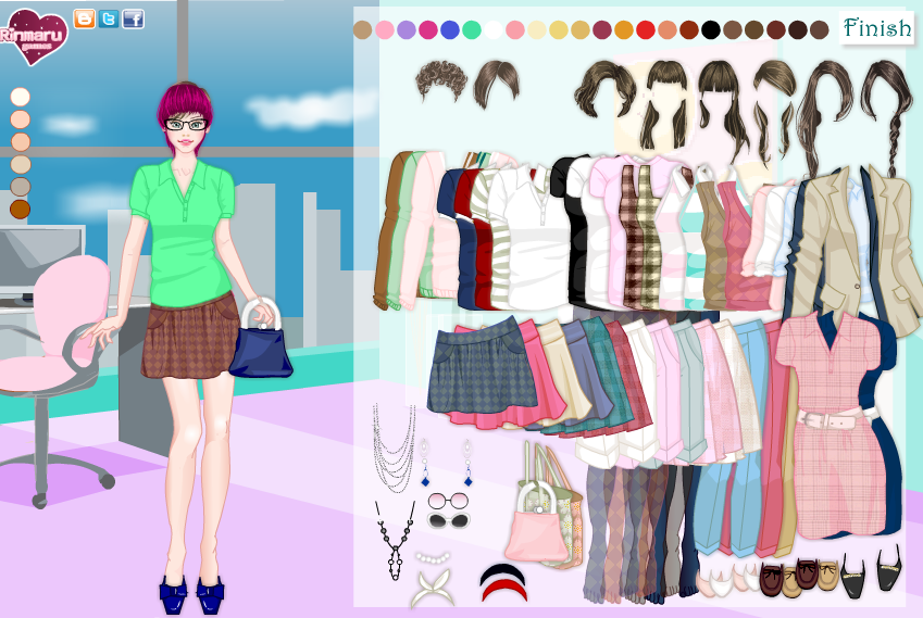 Preppy Style Dress Up Game