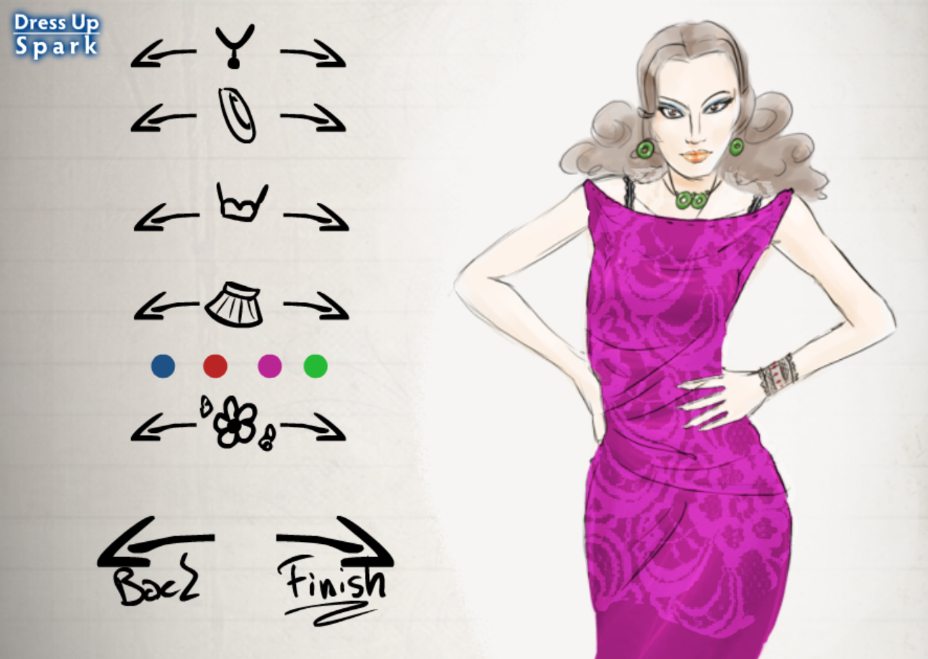 Fashion Design Sketch Dress Up Game