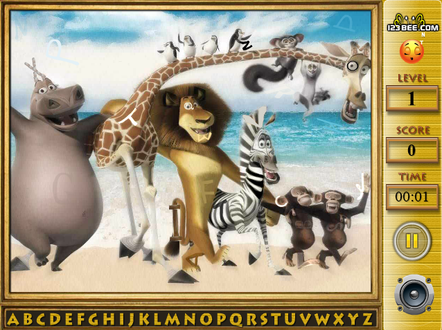 Madagascar - Find the Alphabets