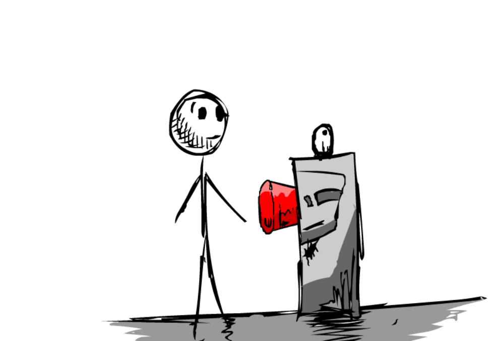 Stickman vs The BUTTON