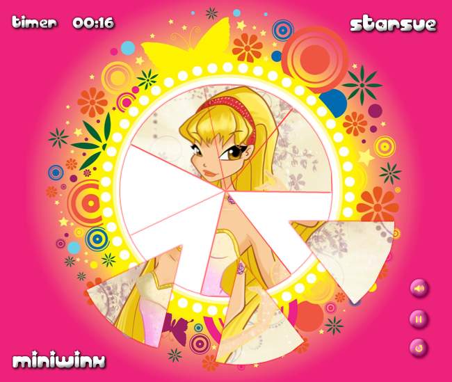 Winx Stella Style: Round Puzzle