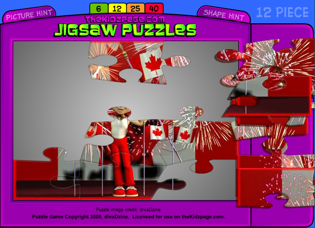 Canada Day Online Jigsaw Puzzle