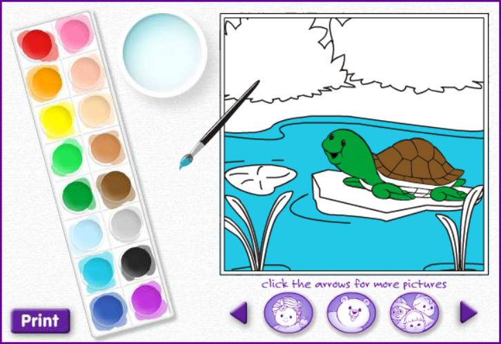 Little People: Online Coloring