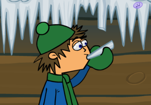 Kartka Flash / skąd się biorą sople...