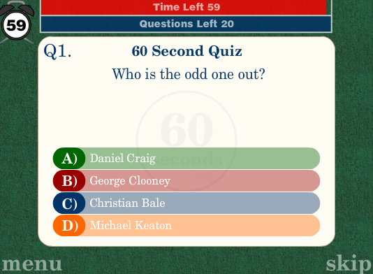 60 Second Quiz