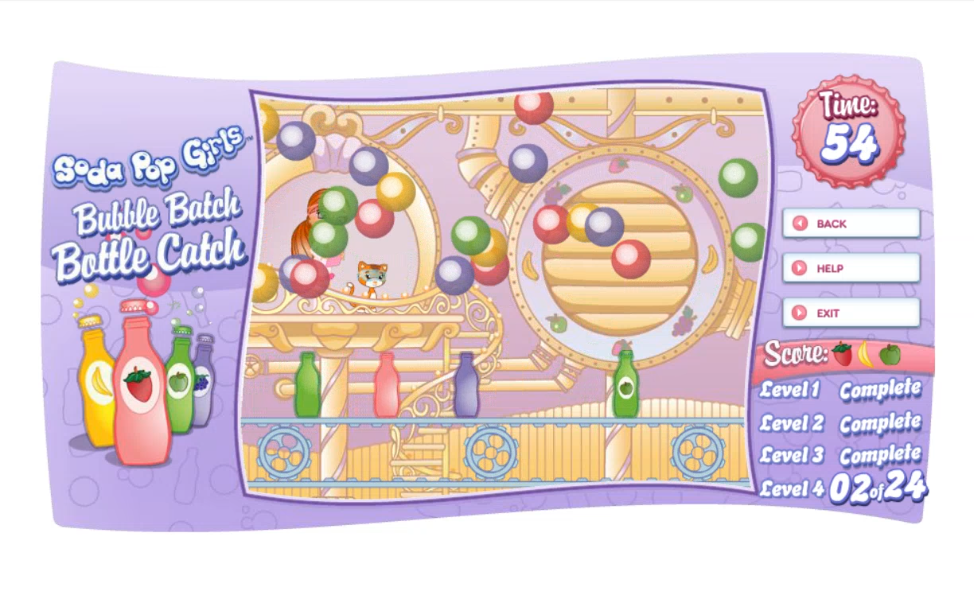 Soda Pop Girls Bubble Batch Bottle Catch