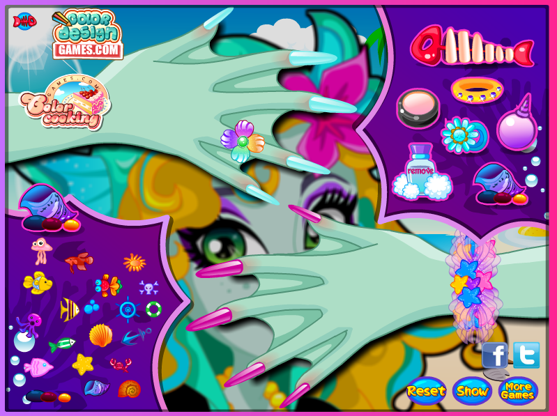 Lagoona Blue Manicure