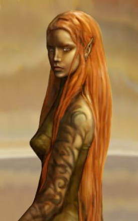 Amber's transformation from her original Icewind Dale II guise to a more refined Baldur's Gate II style.