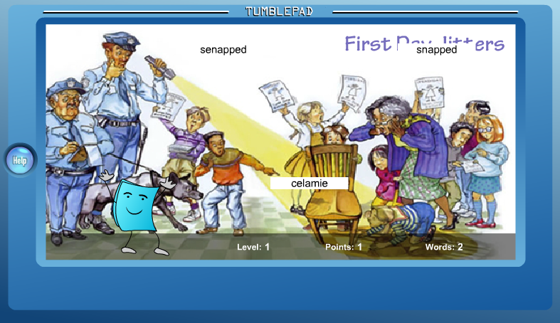 First Day Jitters - Word Catch