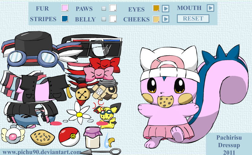 Pachirisu Dressup v2.0