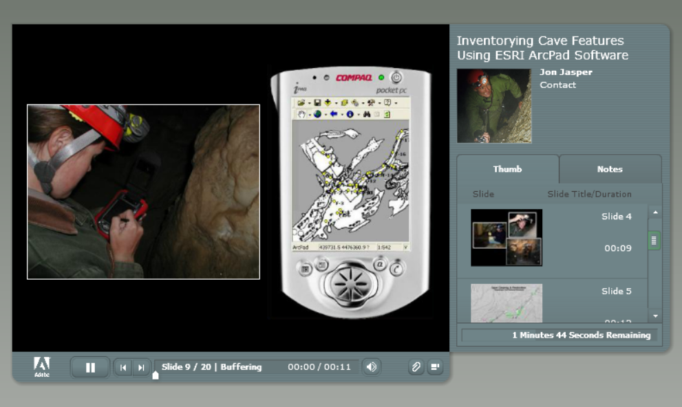 Inventorying Cave Features Using ESRI ArcPAD Software