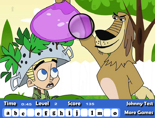 Johnny Test Hidden Letters