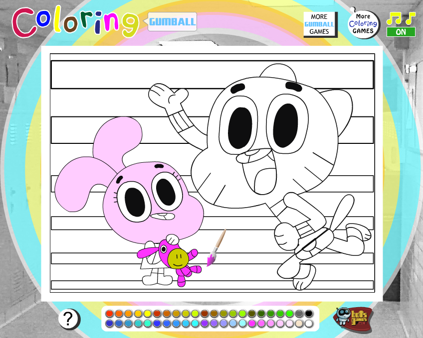 Anais and Gumball Coloring