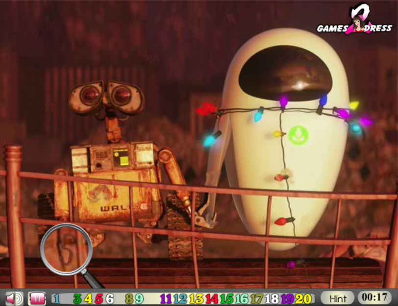 Hidden Numbers WALL-E