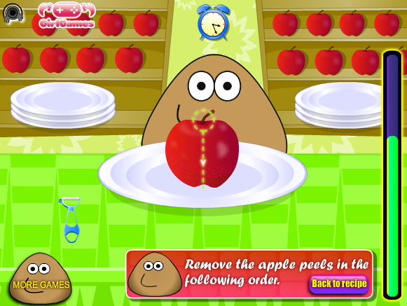 Pou Cooking Pie