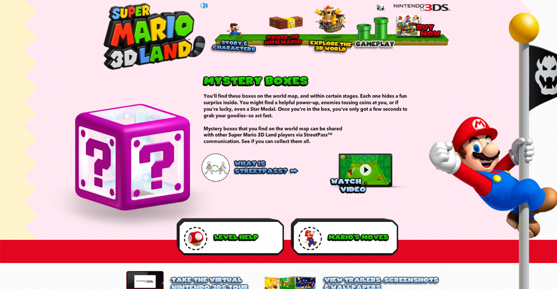 Super Mario 3D Land Microsite