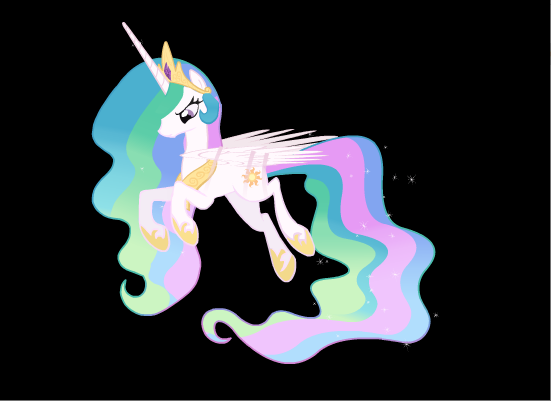 Celestia flying