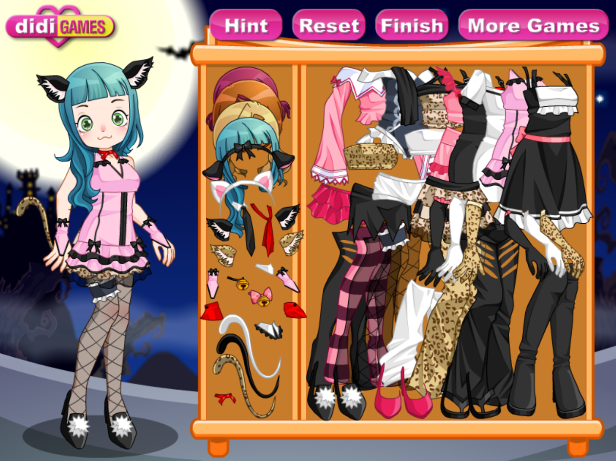 Cat Girl Dress Up Game