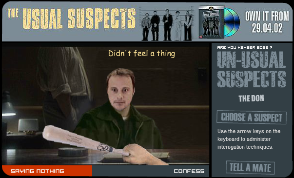 The Usual Suspects Advergame